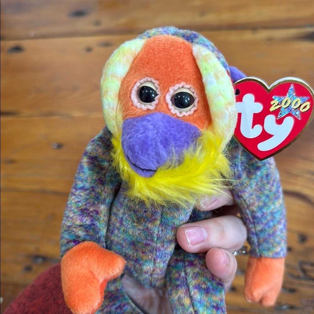 Ty Beanie Buddies Collection Bananas the Orangutan Monkey Plush 2000 - Picture 8 of 8